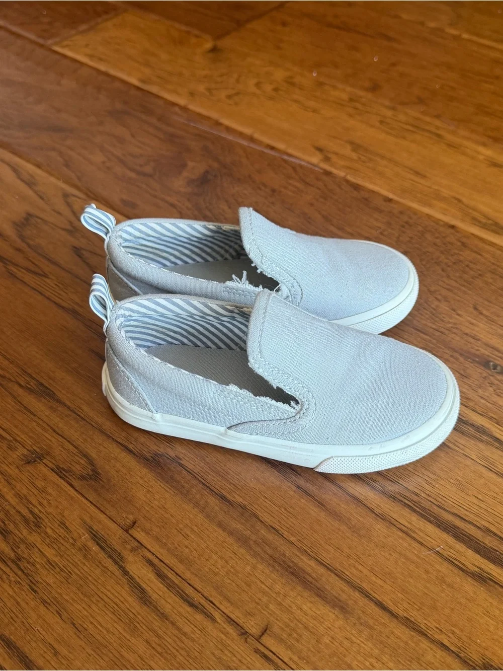 Old Navy Kids Slip-On Shoes in light grey, Light Brown and dark Brown trio
